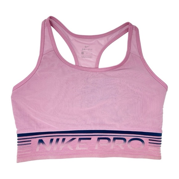 Nike Dri Fit Mesh Ombré Velvet Trim Sports Bra Size Medium - Picture 1 of 3